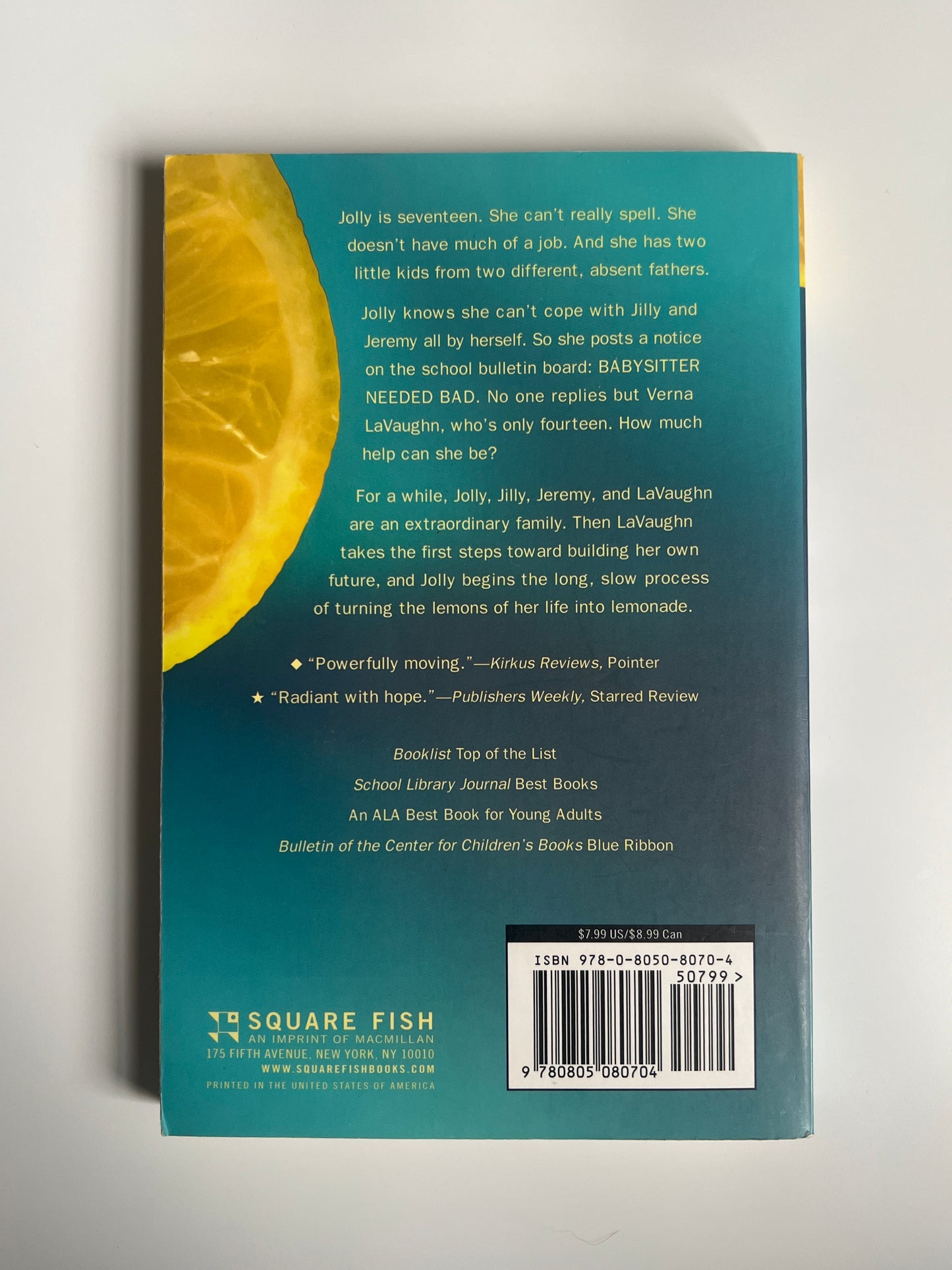 Make Lemonade - Virginia Euwer Wolff