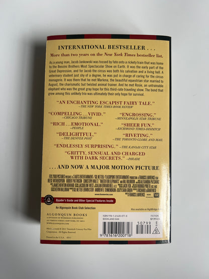 Water for Elephants - Sara Gruen