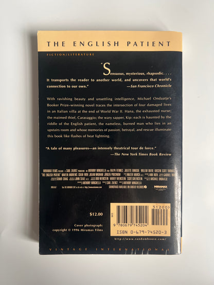 The English Patient - Michael Ondaatje