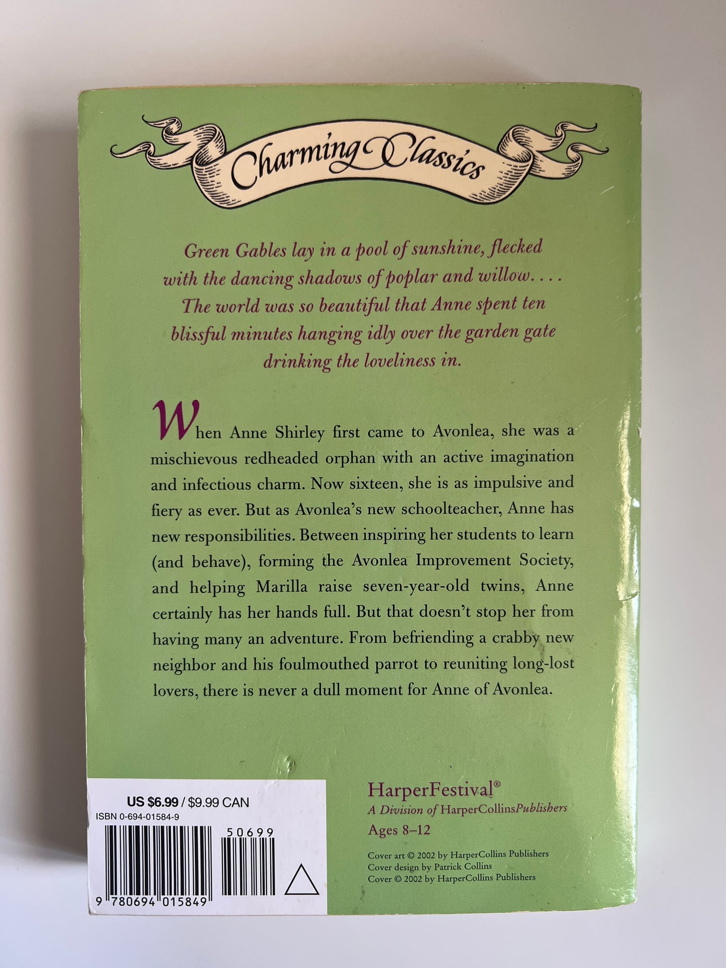 Anne of Avonlea Book and Charm - L. M. Montgomery